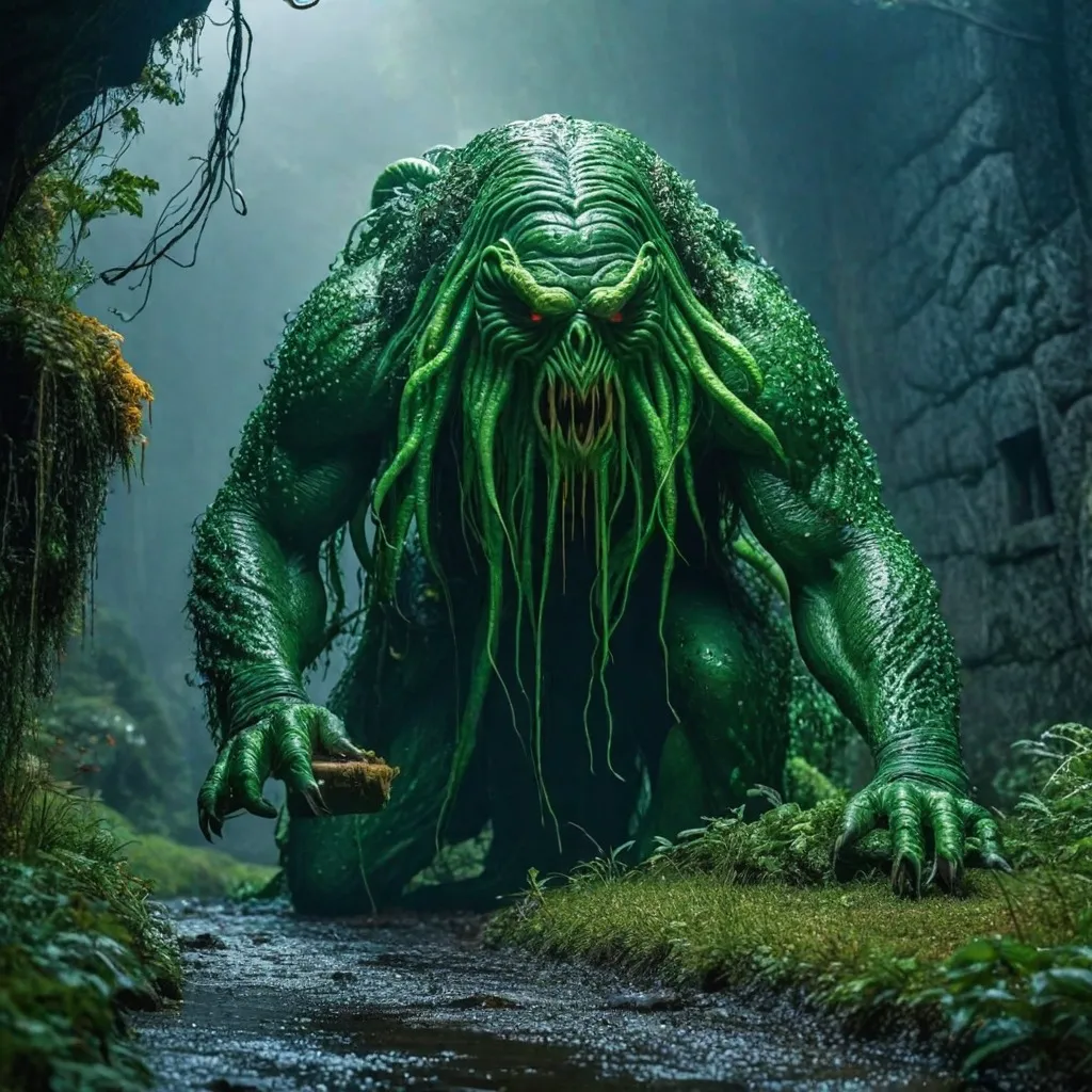 ai-generated-monster-green-monster-2