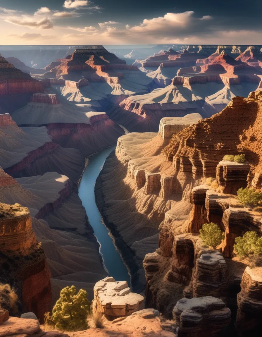 A breathtaking view of the Grand Canyon