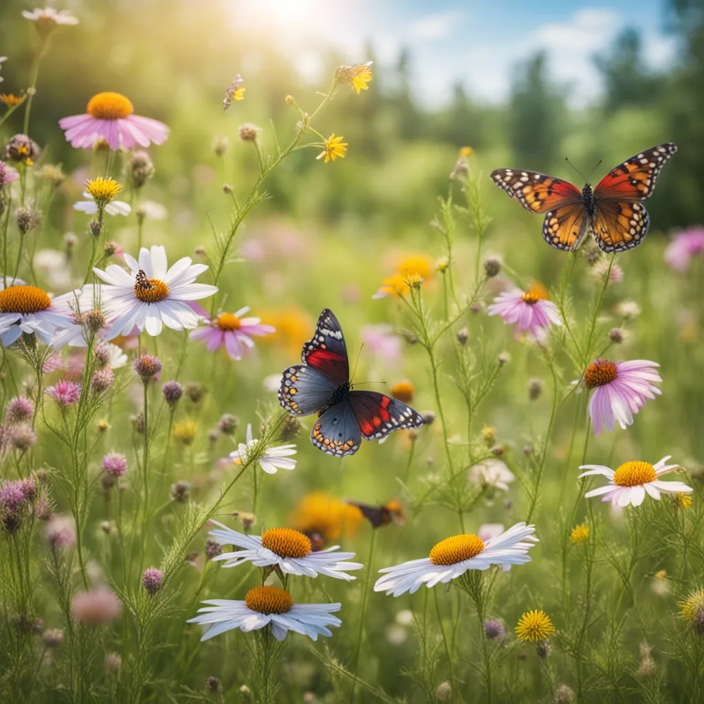 A colorful butterfly perched on a flower