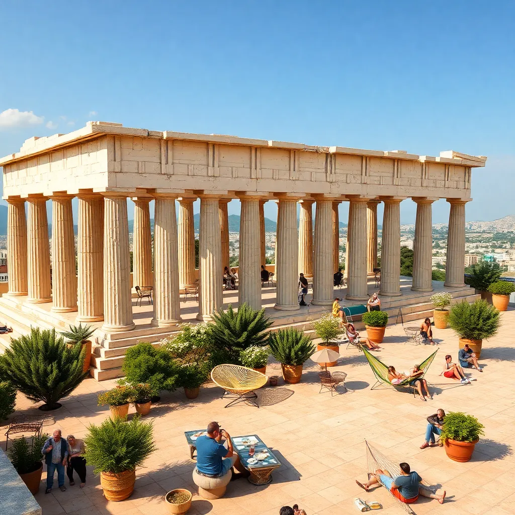 The Parthenon in Athens, Greece.