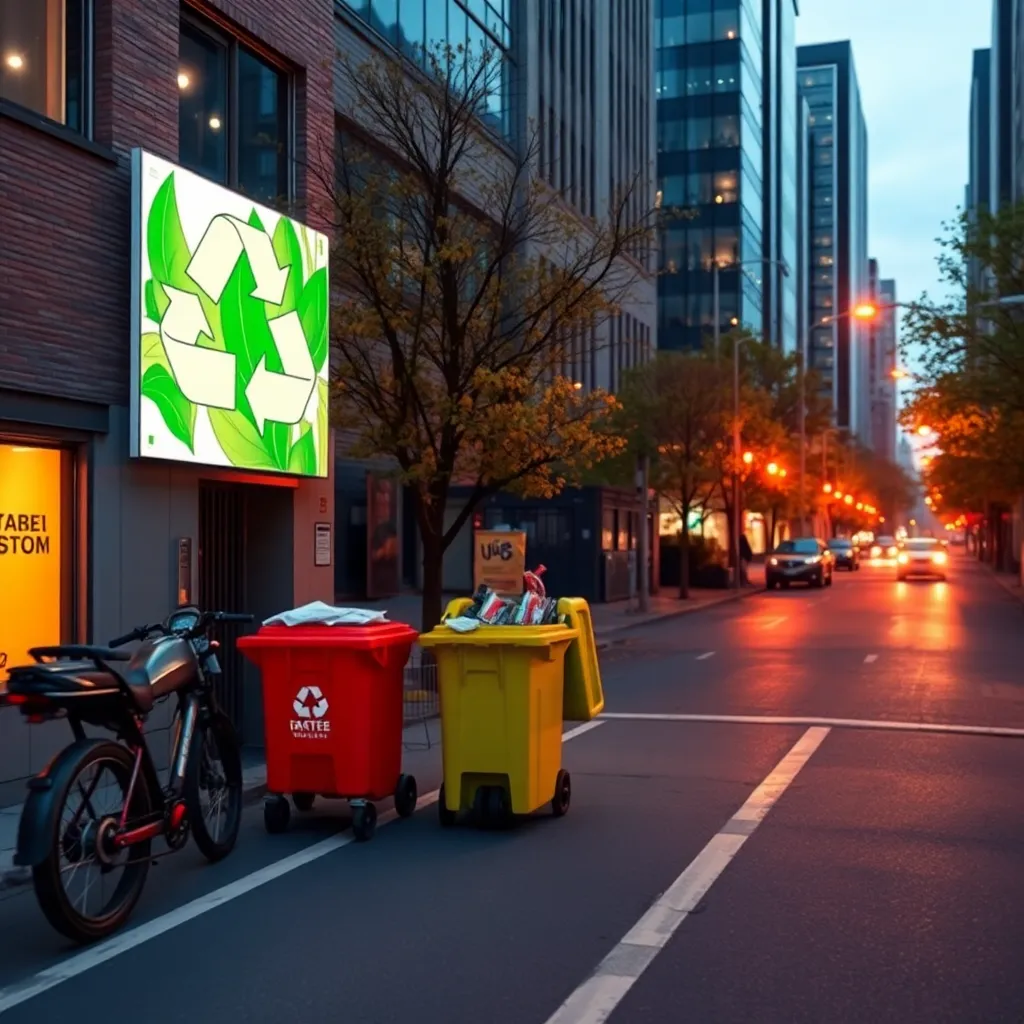 Several small delivery robots with boxes on their backs traveling on a city street with traffic.